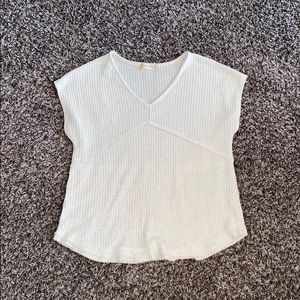 Oatmeal/cream light knot waffle top!